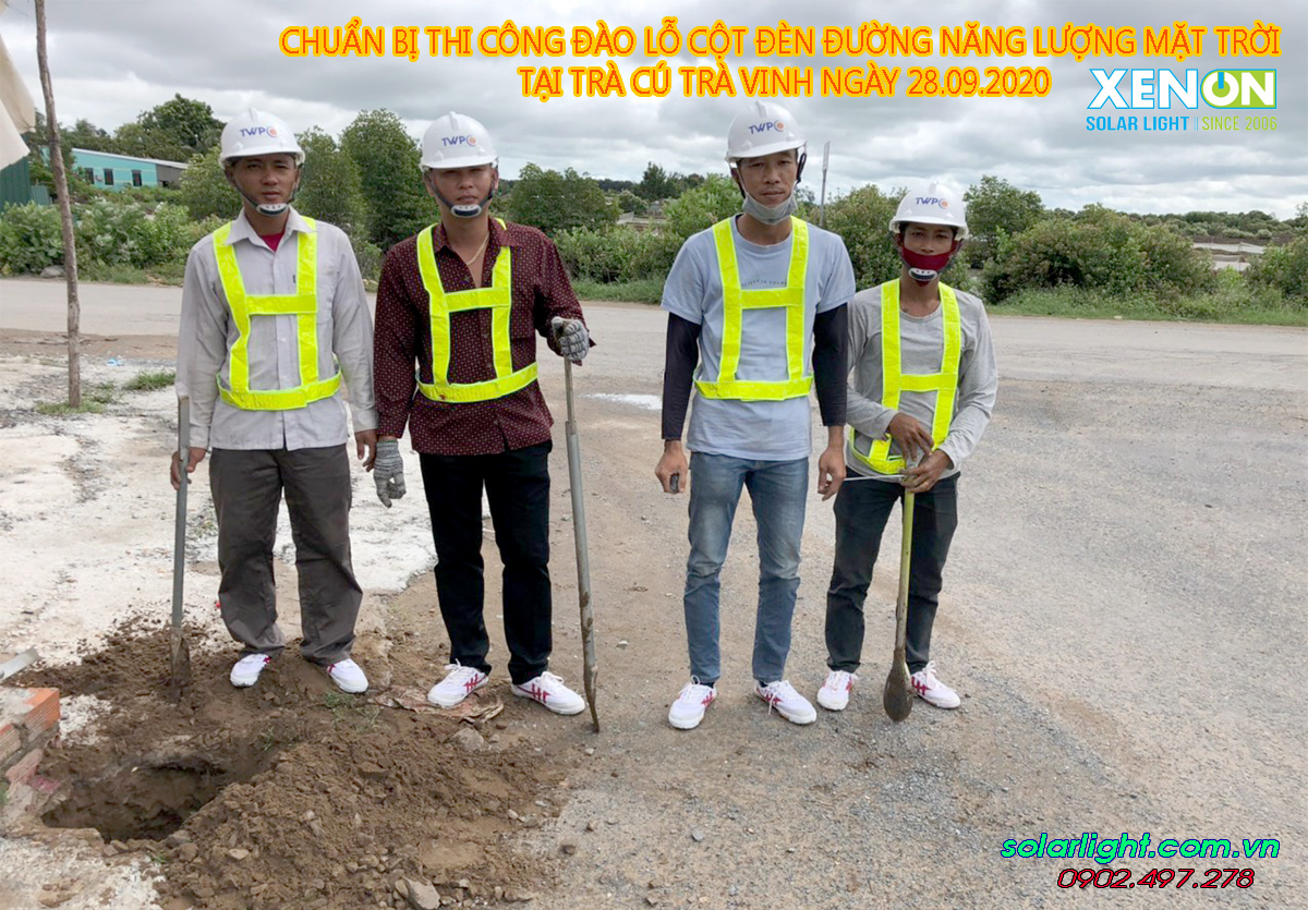 thi công đèn đường tại Trà Vinh